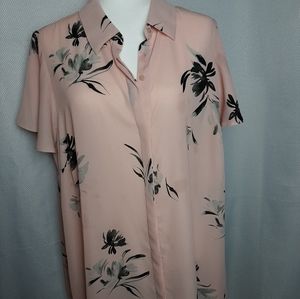 Worthington Floral Buttondown Blouse by JC Penney